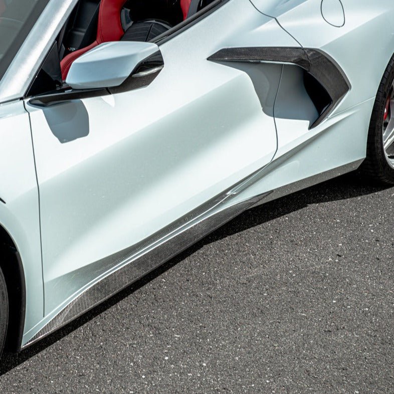 Chevrolet Corvette C8 Z51 Add-On Side Skirts Rocker Panels 2020-Up
