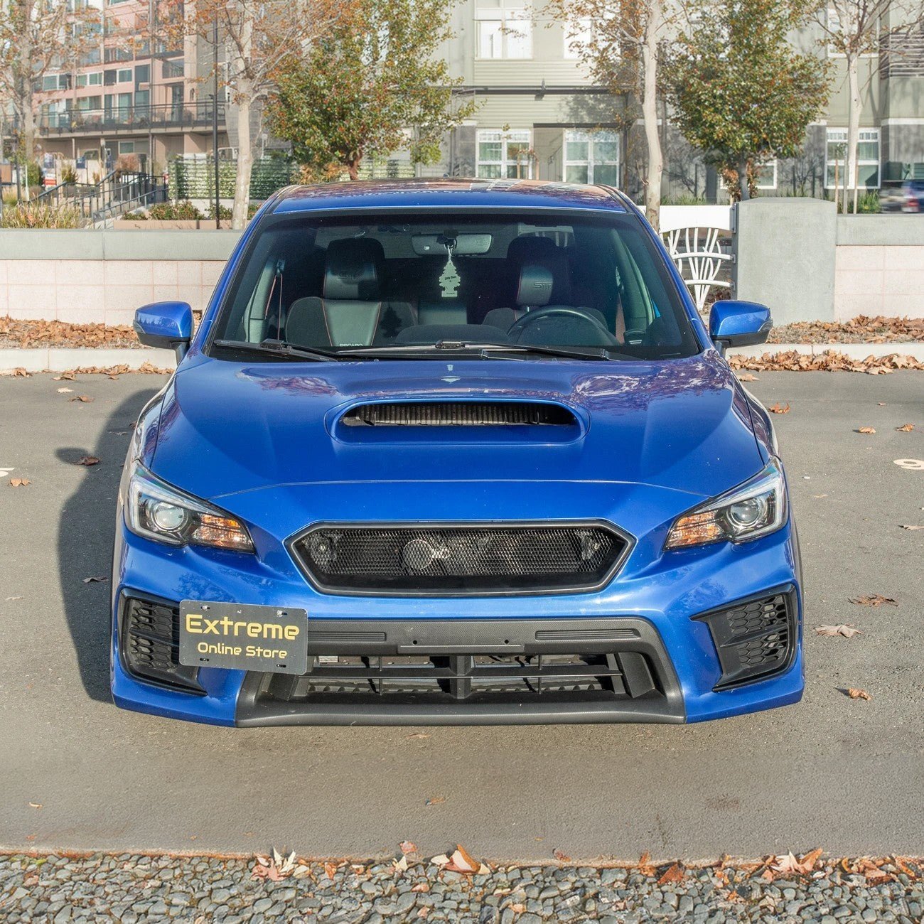 Subaru WRX STI VA CS Style Matte Gloss Black Front Mesh Grille Vent Cover 2018-2021