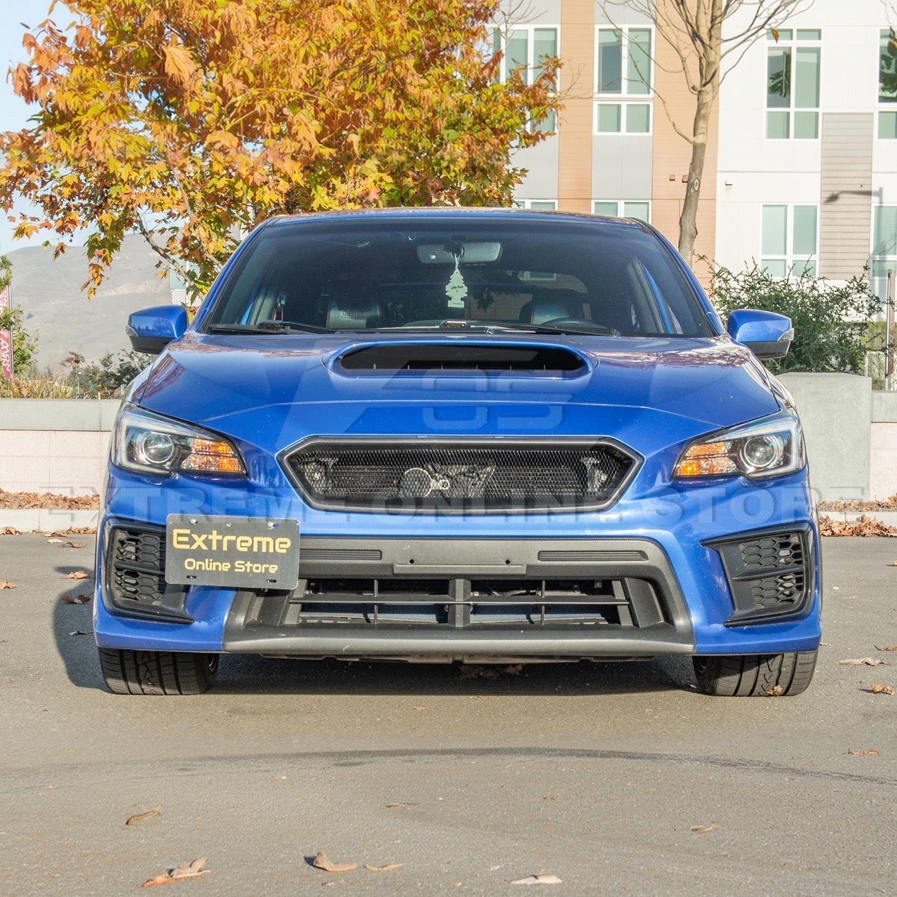 Subaru WRX STI VA CS Style Matte Gloss Black Front Mesh Grille Vent Cover 2018-2021