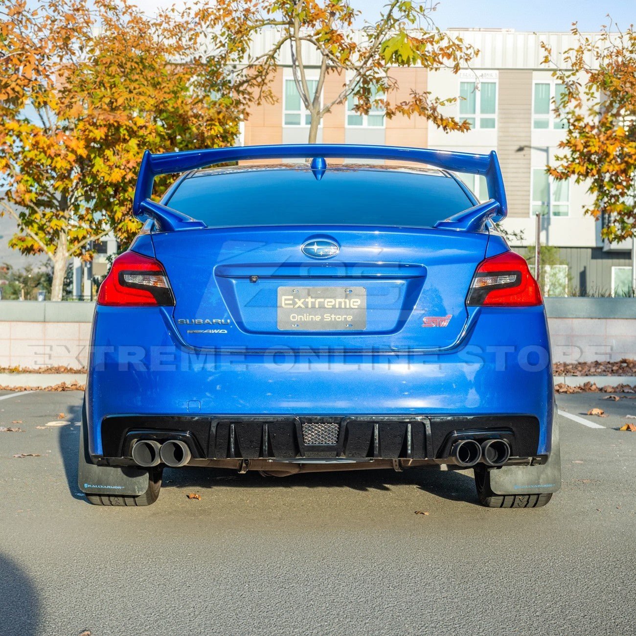 Subaru WRX STI VA Performance Style Gloss Black Carbon Rear Bumper Diffuser 2015-2021