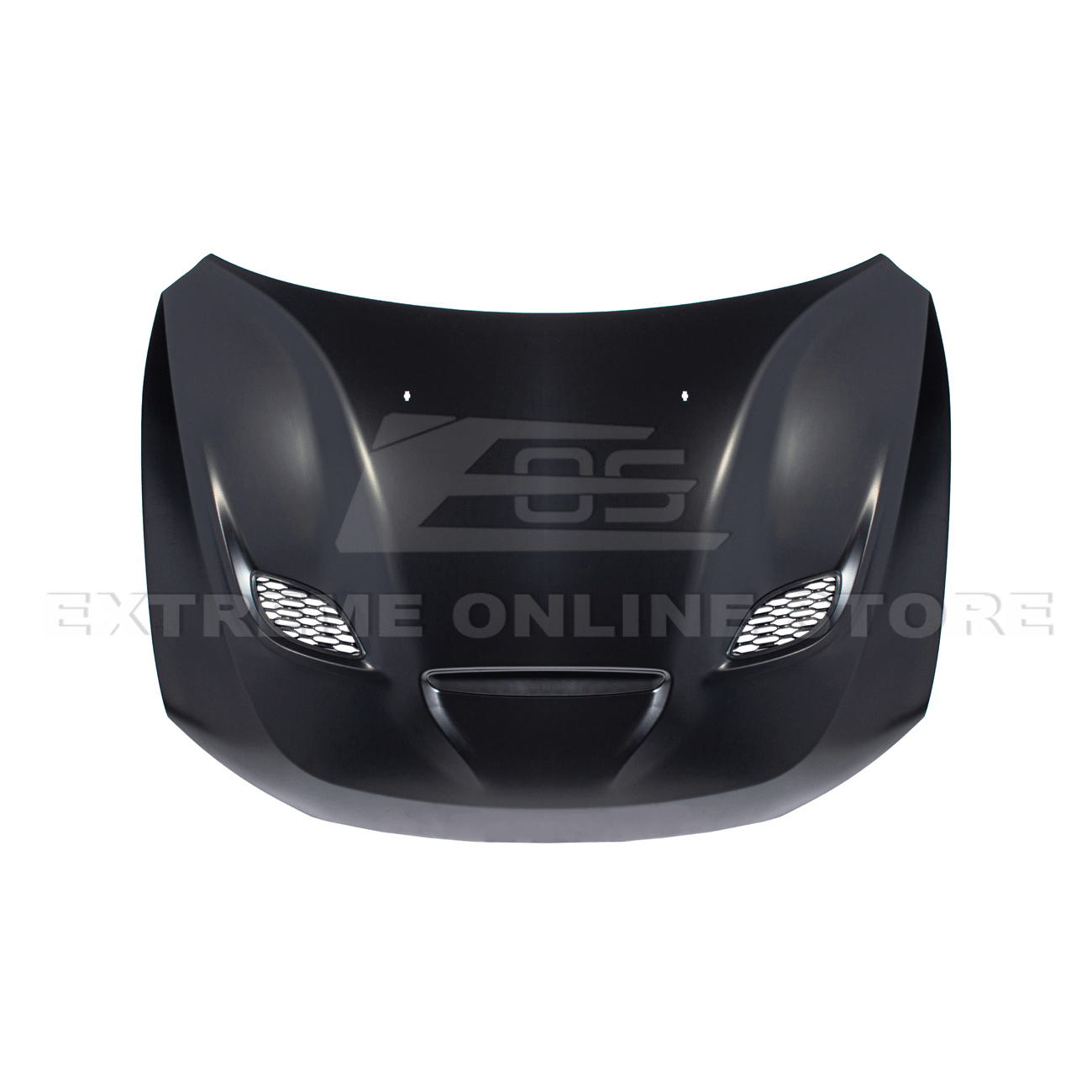 Dodge Durango WD SRT Hellcat Style Primed Black Front Air Vented Hood 2011-Up