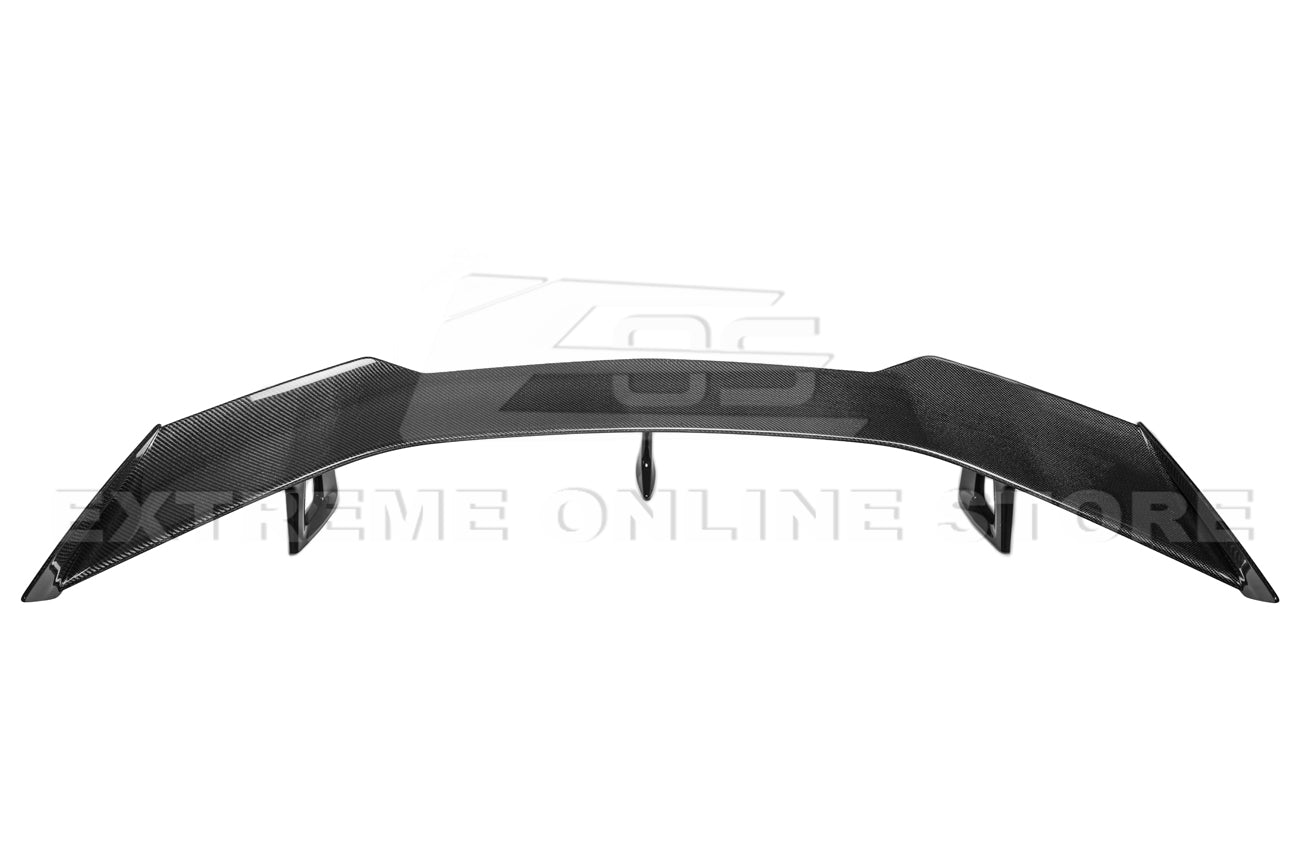 Chevrolet Camaro 6th Gen ZL1 1LE Style Gloss Black Carbon Fiber High Wing Rear Trunk Spoiler 2016-2024
