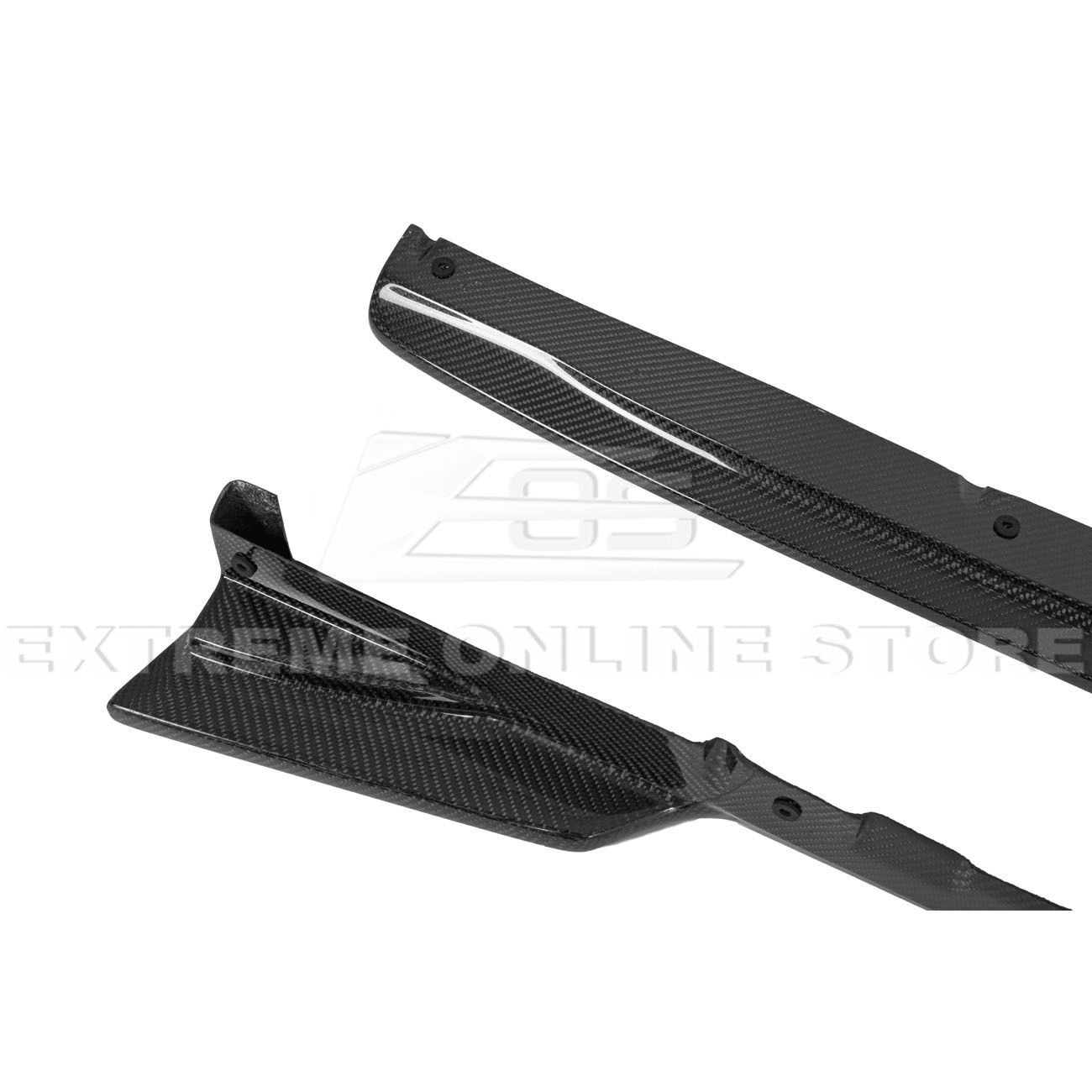 Subaru WRX STI VA CS Version 2 Carbon Fiber Primer Black Side Skirts Rocker Panels 2015-2021