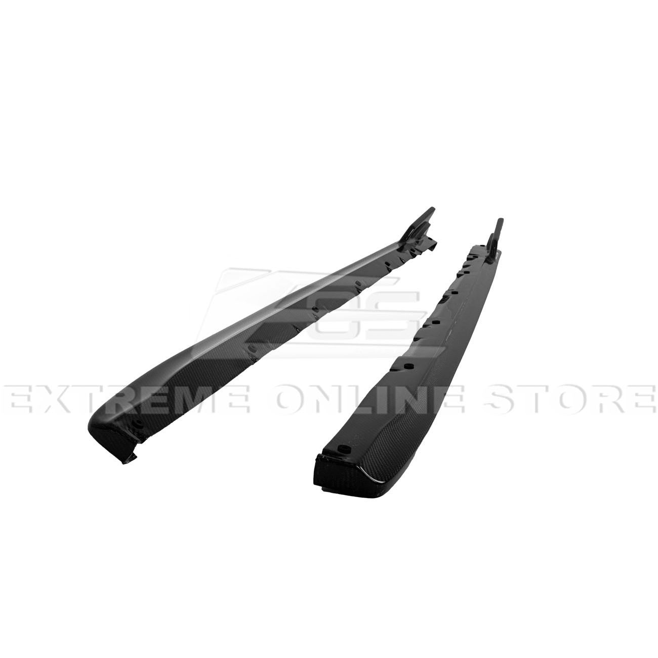 Subaru WRX STI VA CS Version 2 Carbon Fiber Primer Black Side Skirts Rocker Panels 2015-2021