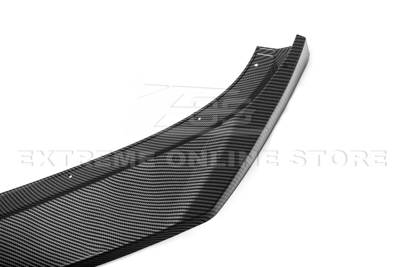 Chevrolet Camaro 6th Gen SS ZL1 Conversion Gloss Black Carbon Fiber Front Lip Splitter 2016-2018