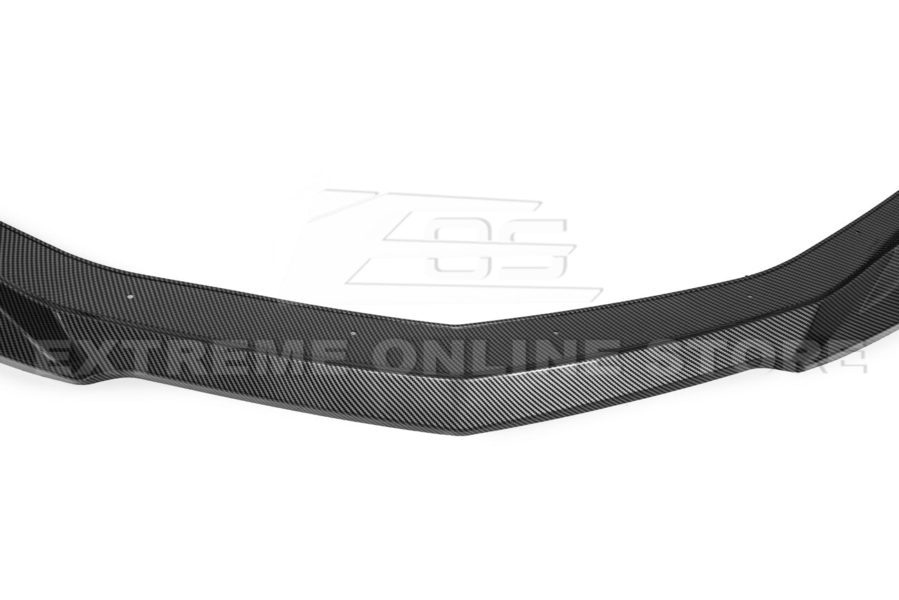 Chevrolet Camaro 6th Gen SS ZL1 Conversion Gloss Black Carbon Fiber Front Lip Splitter 2016-2018