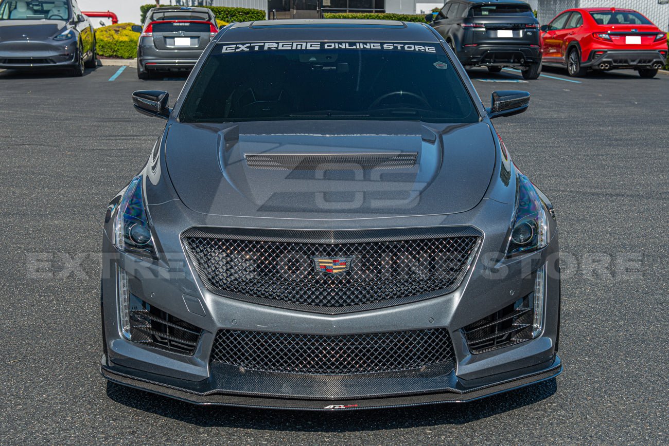 Cadillac CTS-V Alpha Dry Carbon Fiber Front Grille Surround Insert 2016-2019