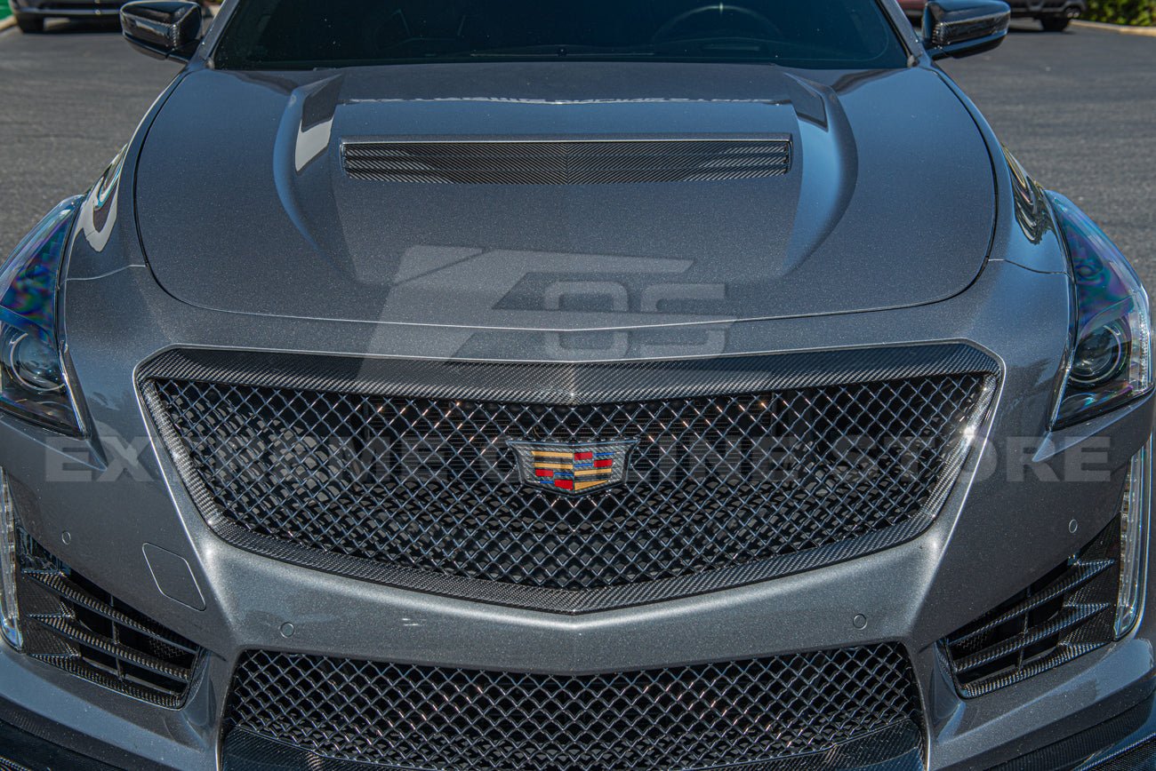 Cadillac CTS-V Alpha Dry Carbon Fiber Front Grille Surround Insert 2016-2019