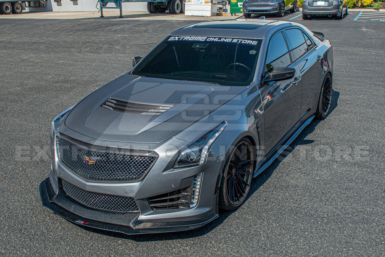 Cadillac CTS-V Alpha Dry Carbon Fiber Front Grille Surround Insert 2016-2019