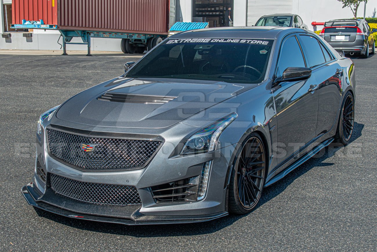 Cadillac CTS-V Alpha Dry Carbon Fiber Front Grille Surround Insert 2016-2019