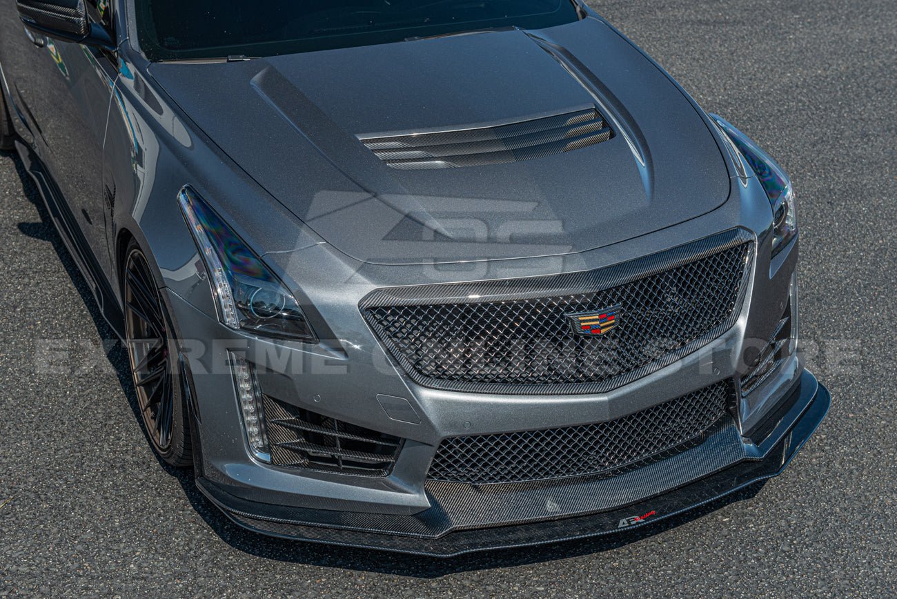 Cadillac CTS-V Alpha Dry Carbon Fiber Front Grille Surround Insert 2016-2019