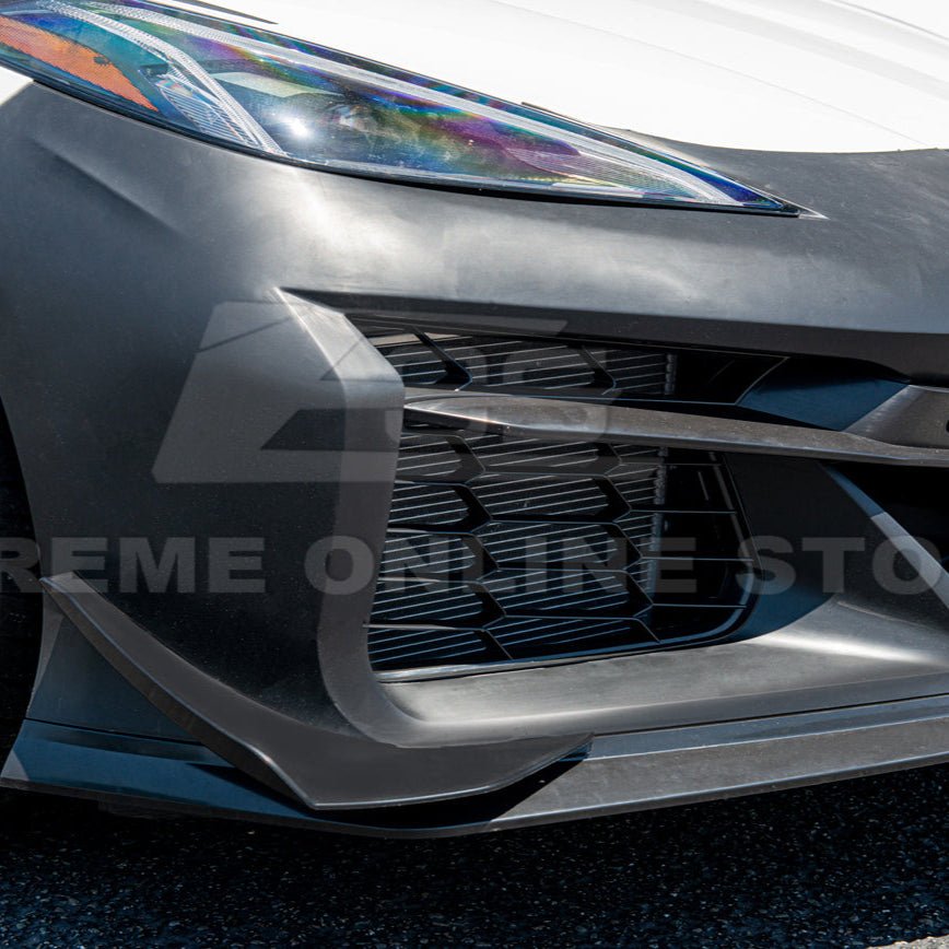Chevrolet Corvette C8 Z06 Conversion Style Unpainted Front Bumper Kit 2020-2024