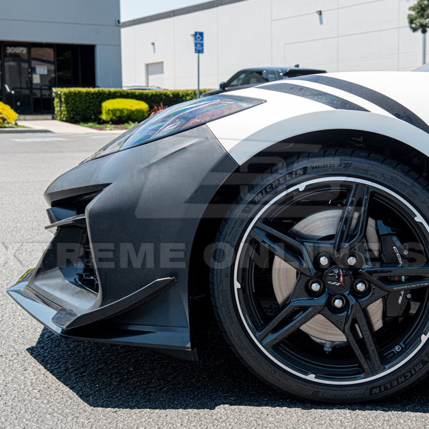 Chevrolet Corvette C8 Z06 Conversion Style Unpainted Front Bumper Kit 2020-2024