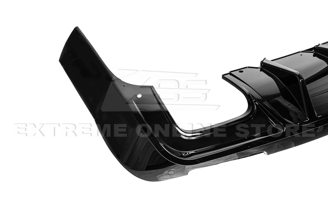Dodge Challenger LA SRT Track Package Gloss Black Rear Diffuser 2015-Up