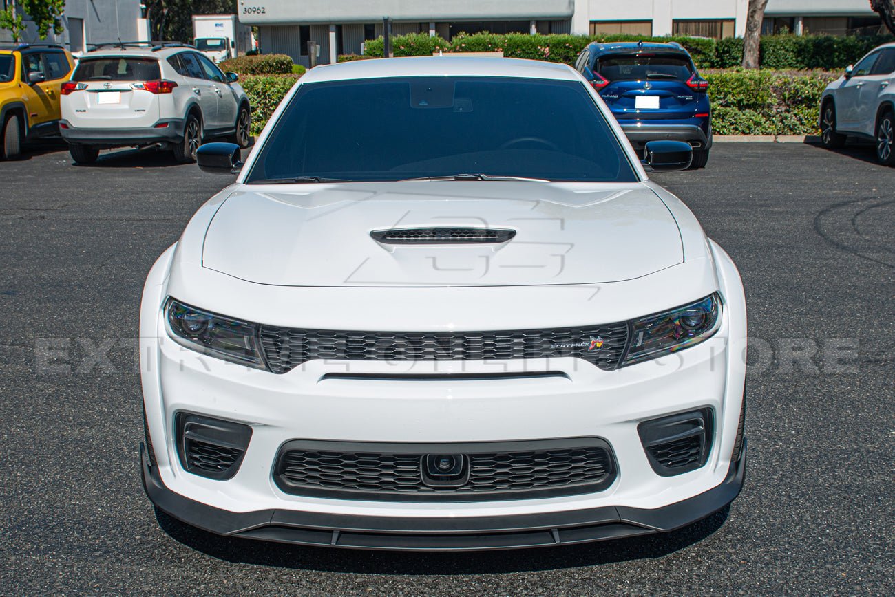 Dodge Charger LD SRT Widebody Performance Style Matte Gloss Black Front Lip Splitter 2020-Up