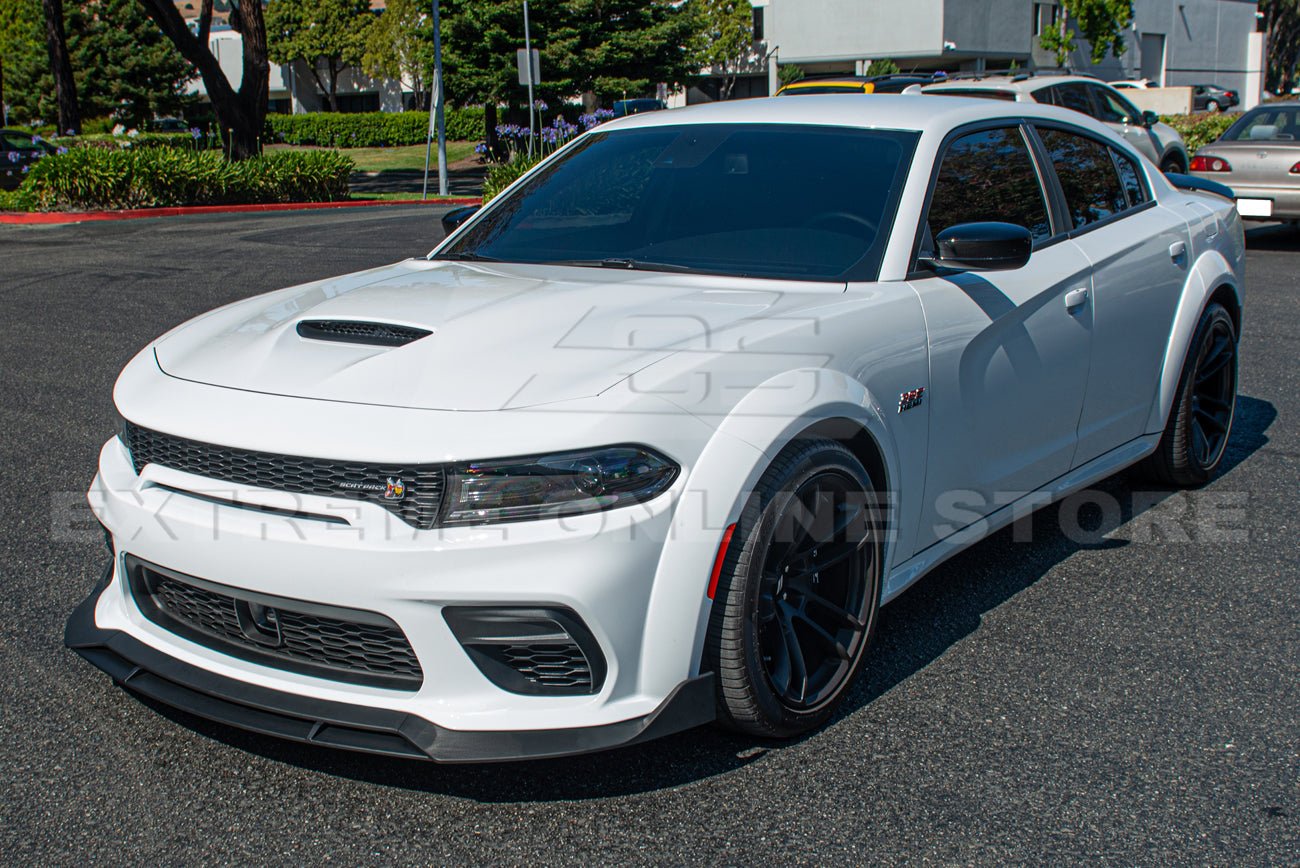 Dodge Charger LD SRT Widebody Performance Style Matte Gloss Black Front Lip Splitter 2020-Up