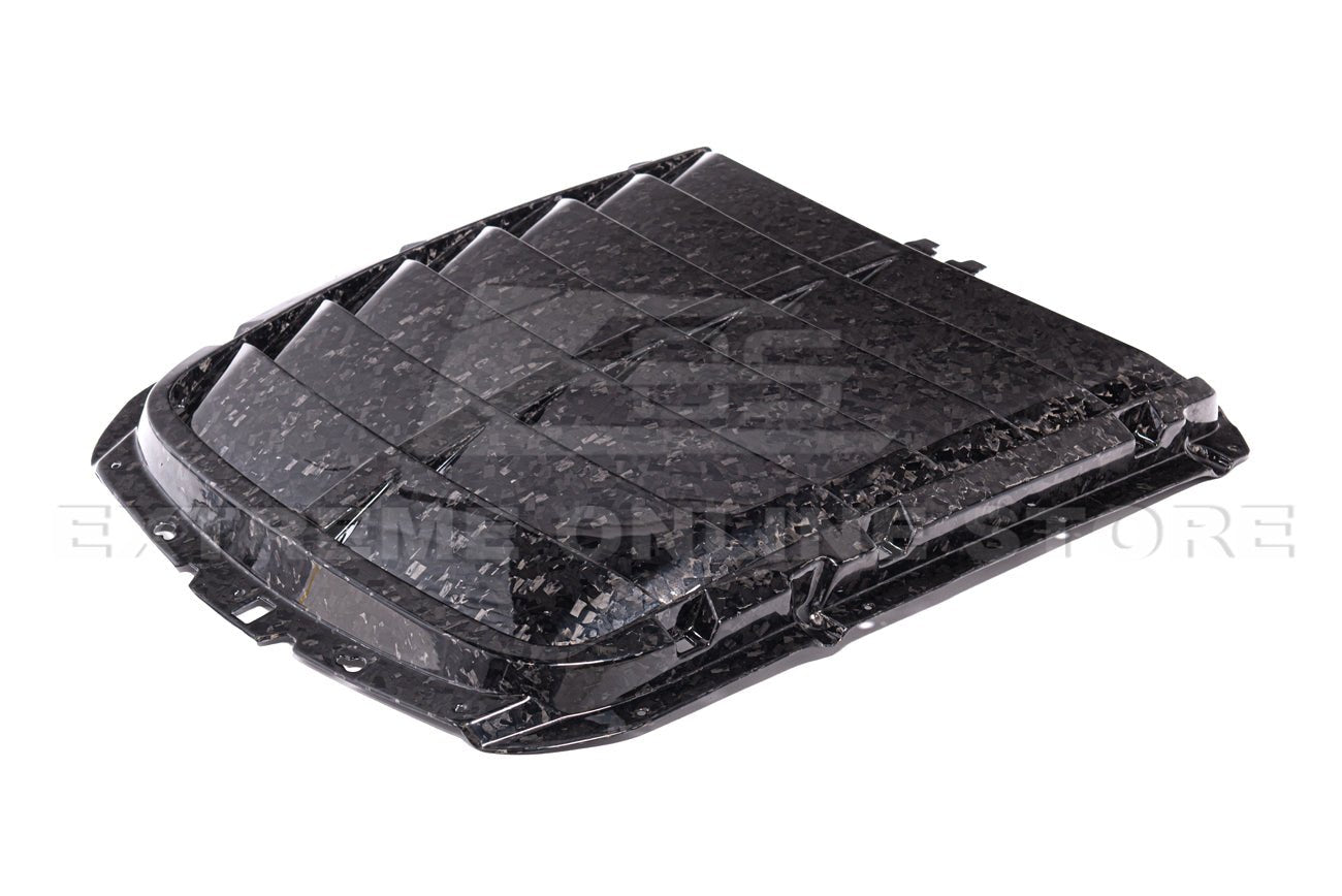 Ford Mustang S550 GT500 Dry Carbon Fiber Hood Vent Rain Tray Cover Kit 2020-2023