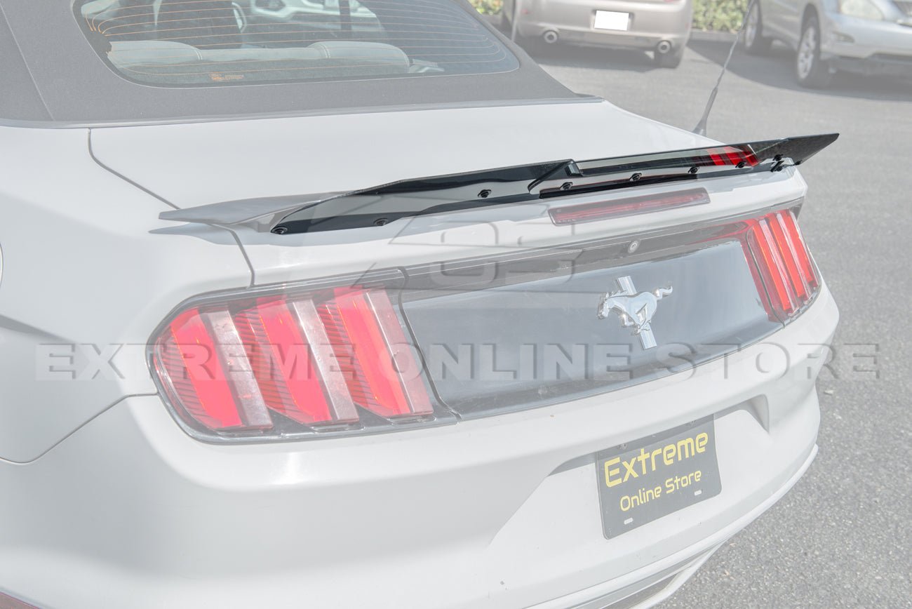 Ford Mustang S550 GT350 Track Style Smoke Clear Wickerbill Rear Spoiler Insert 2015-2023