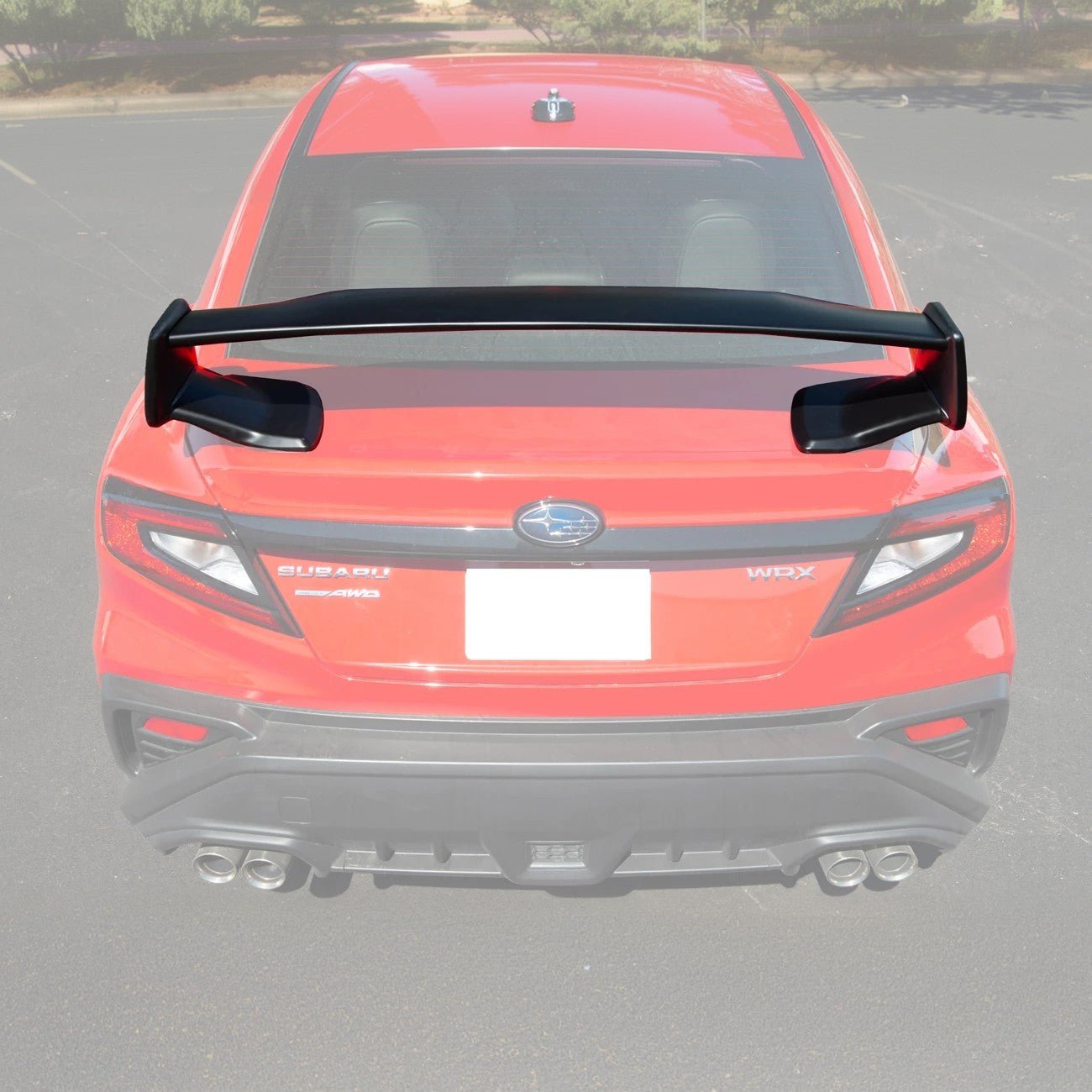 Subaru WRX VB STI Style Matte Black / Gloss Black High Wing Rear Spoiler 2022-Up