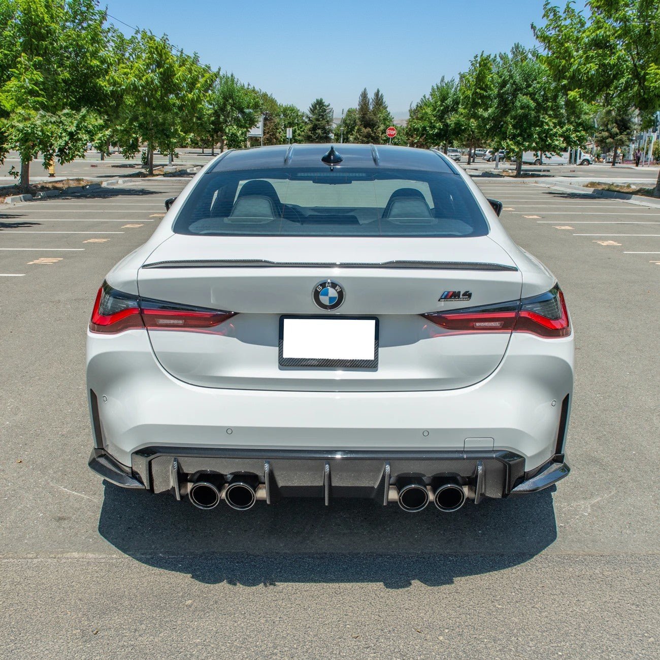 BMW G82 G83 M4 Factory Style Carbon Fiber Rear Apron Lip Splitter 2021-Up