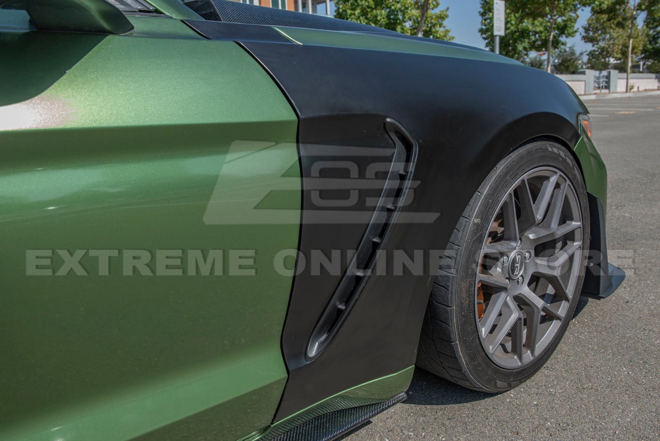 Ford Mustang S550 GT350 Style Front Side Fenders Primer Black 2015-2017