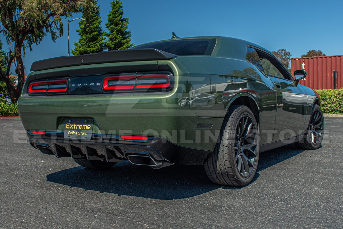 Dodge Challenger LA SRT Track Package Gloss Black Rear Diffuser 2015-Up