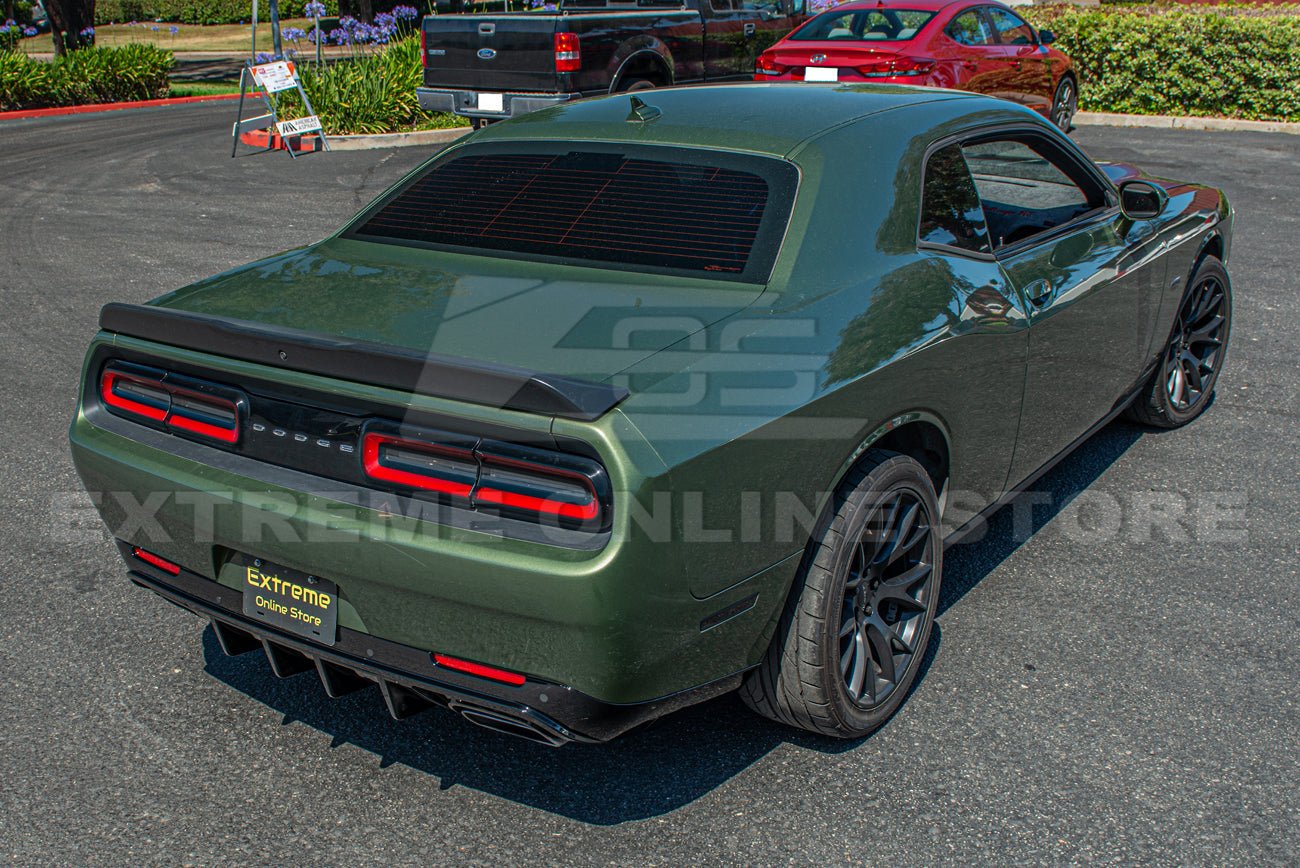 Dodge Challenger LA SRT Track Package Gloss Black Rear Diffuser 2015-Up
