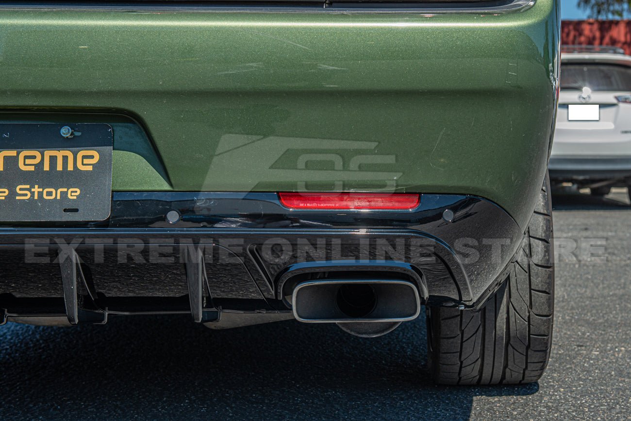 Dodge Challenger LA SRT Track Package Gloss Black Rear Diffuser 2015-Up