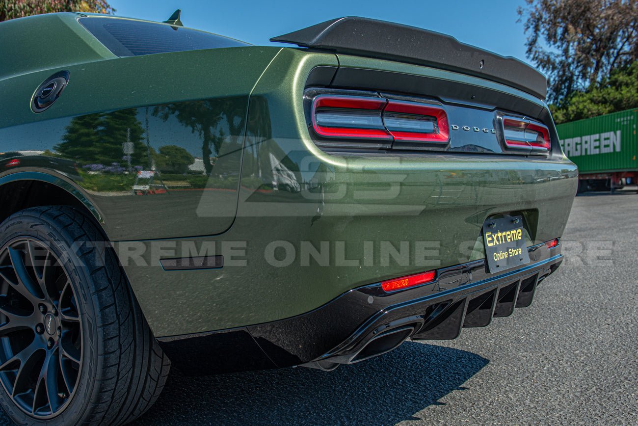 Dodge Challenger LA SRT Track Package Gloss Black Rear Diffuser 2015-Up