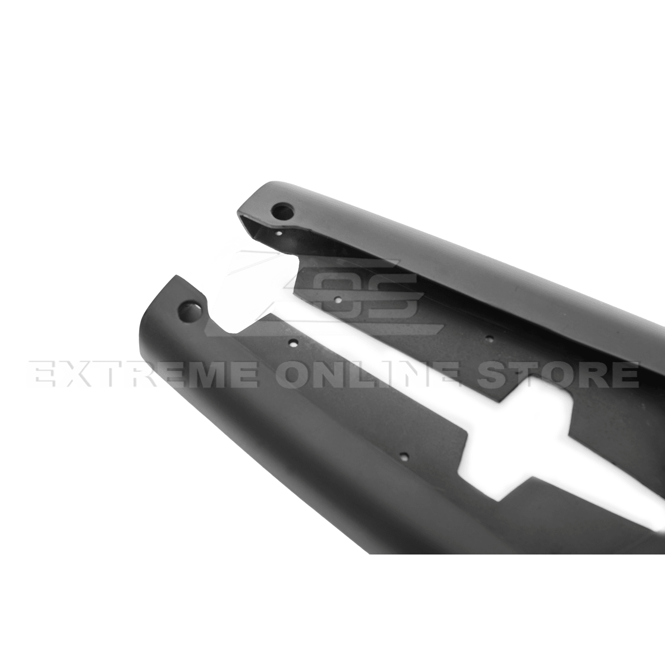 Subaru WRX STI VA CS Style Primer Black Carbon Fiber Rear Apron Lip 2015-2021