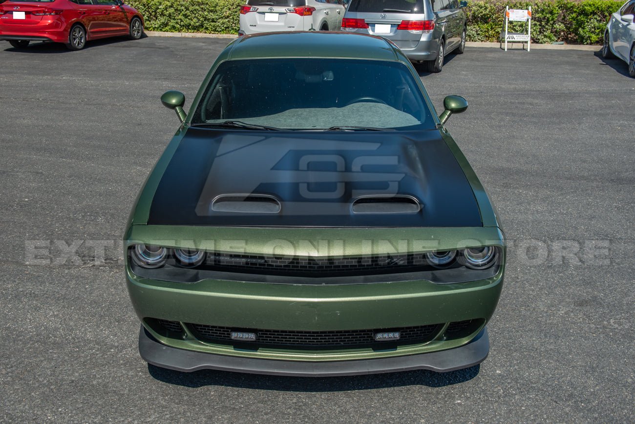 Dodge Challenger LC Hellcat Redeye Style Primer Black Front Hood 2008-Up