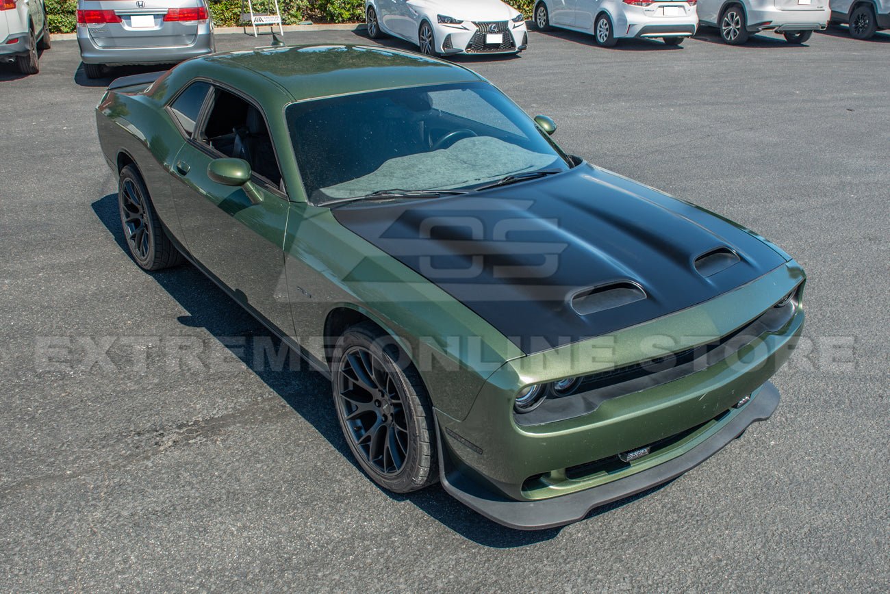 Dodge Challenger LC Hellcat Redeye Style Primer Black Front Hood 2008-Up