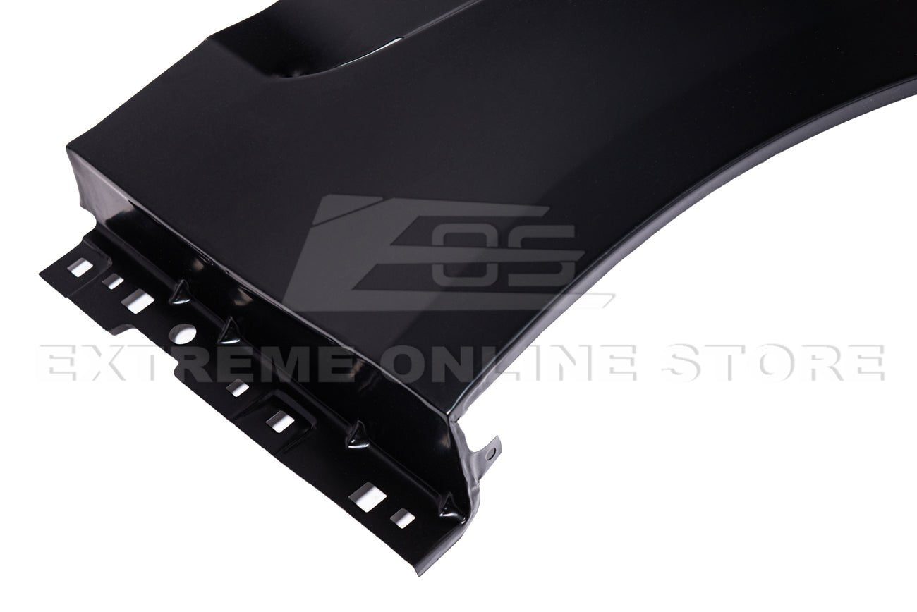 Ford Mustang S550 GT350 Style Matte Black Front Side Vented Fenders 2018-2023