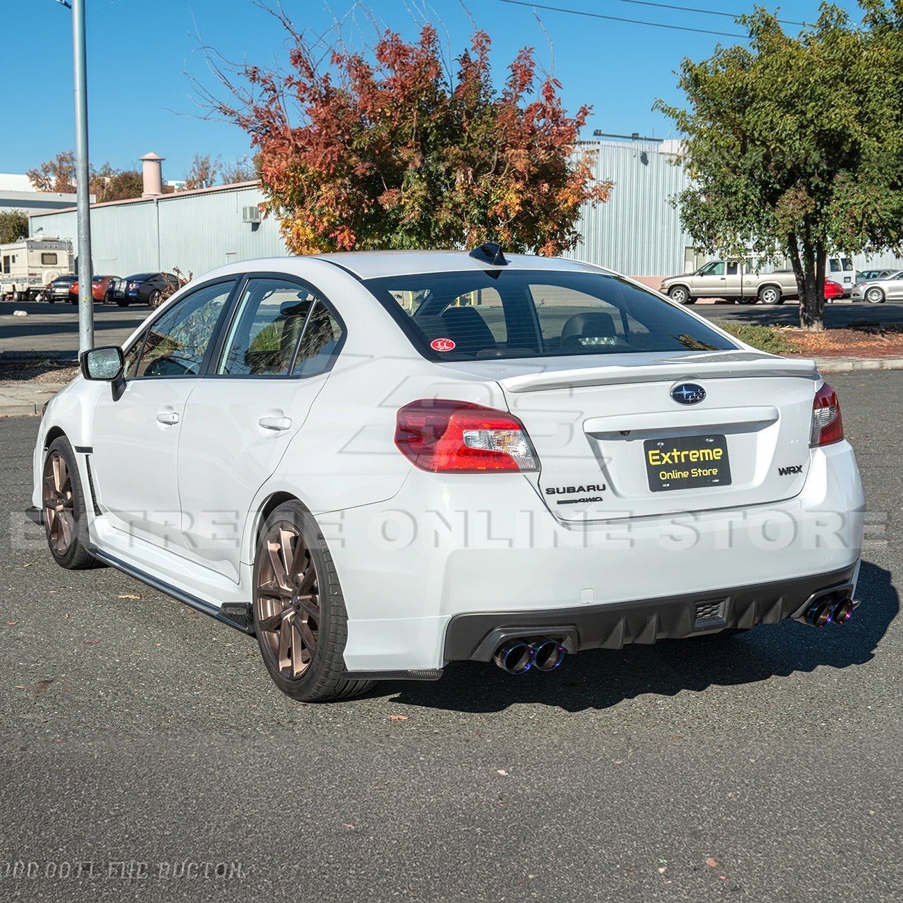 Subaru WRX STI VA CS Version 2 Carbon Fiber Primer Black Side Skirts Rocker Panels 2015-2021