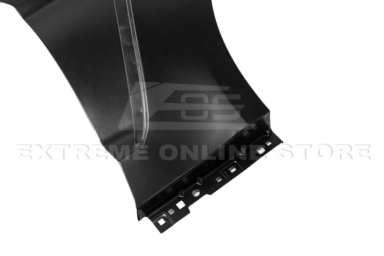 Ford Mustang S550 GT350 Style Matte Black Front Side Vented Fenders 2018-2023