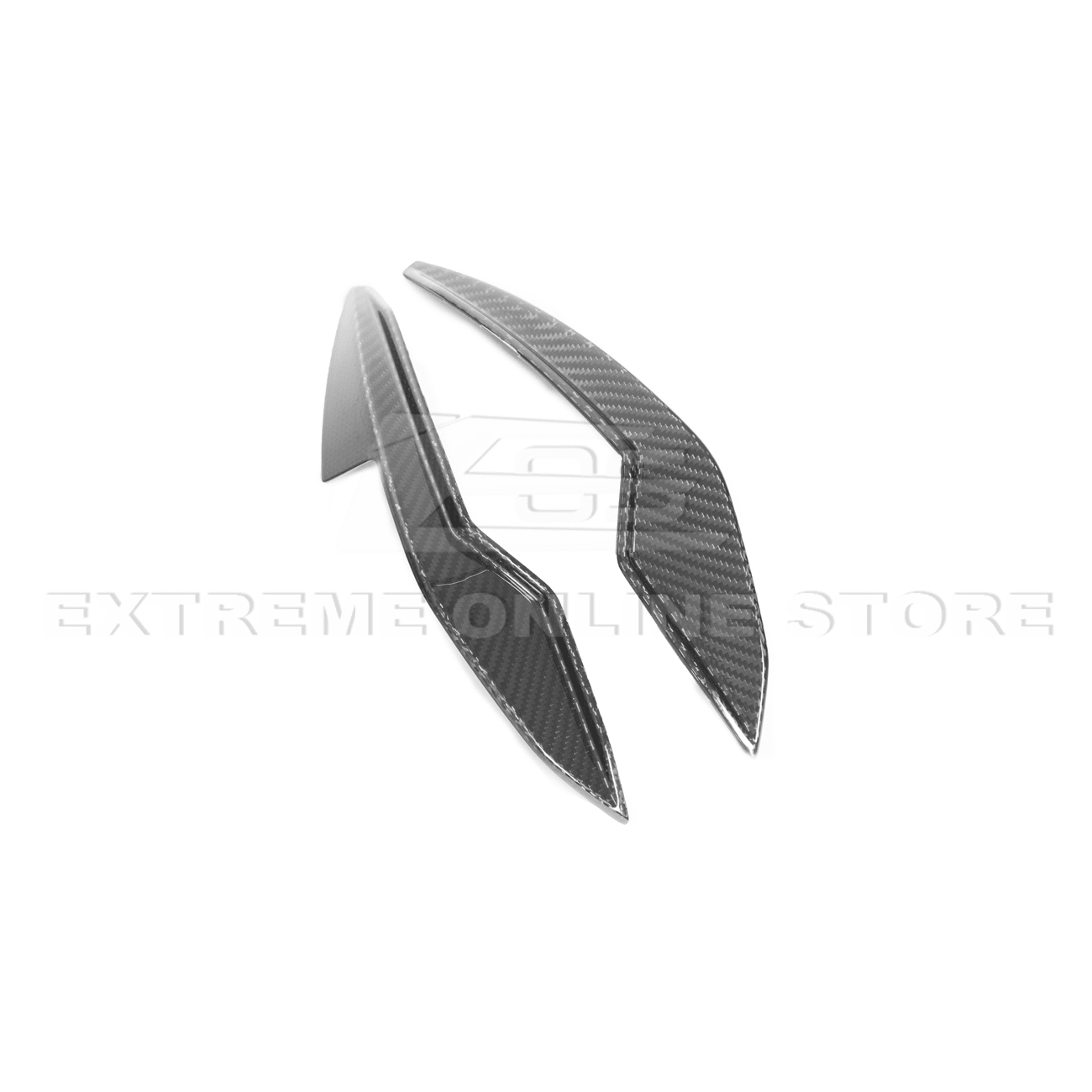 BMW G80 M3 G82 G83 M4 M Performance Style Carbon Fiber Front Bumper Canard Splitters 2021-Up