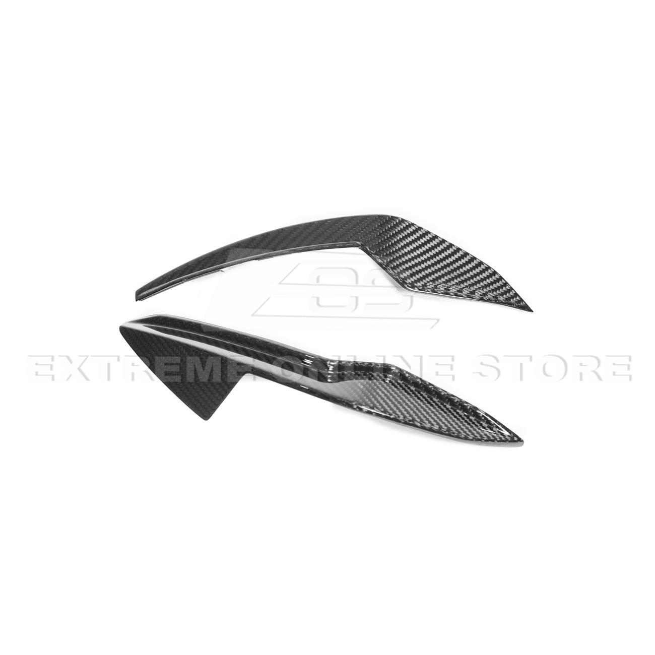 BMW G80 M3 G82 G83 M4 M Performance Style Carbon Fiber Front Bumper Canard Splitters 2021-Up