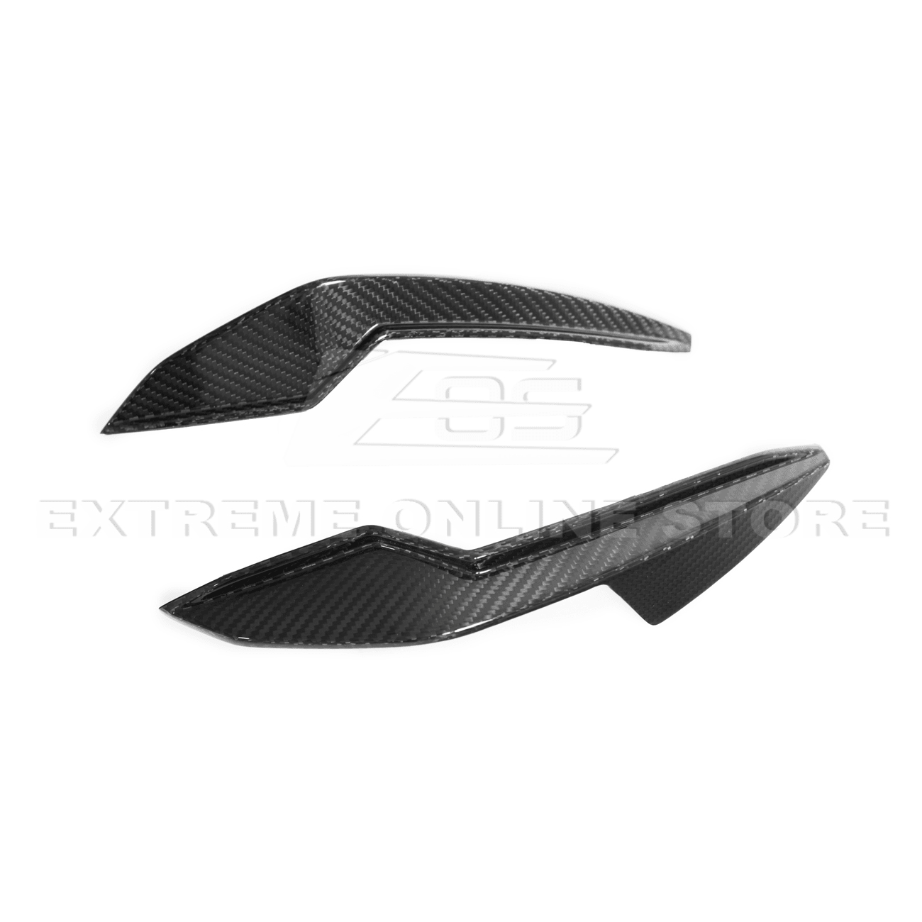 BMW G80 M3 G82 G83 M4 M Performance Style Carbon Fiber Front Bumper Canard Splitters 2021-Up