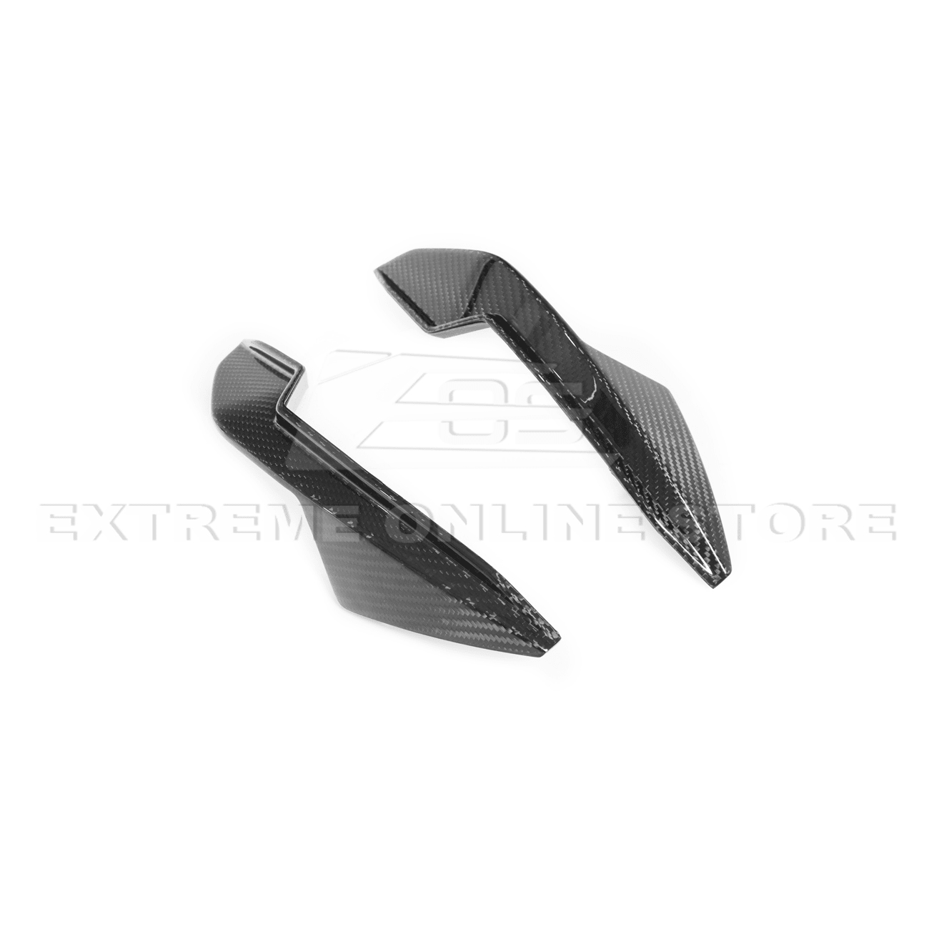 BMW G80 M3 G82 G83 M4 M Performance Style Carbon Fiber Front Bumper Canard Splitters 2021-Up