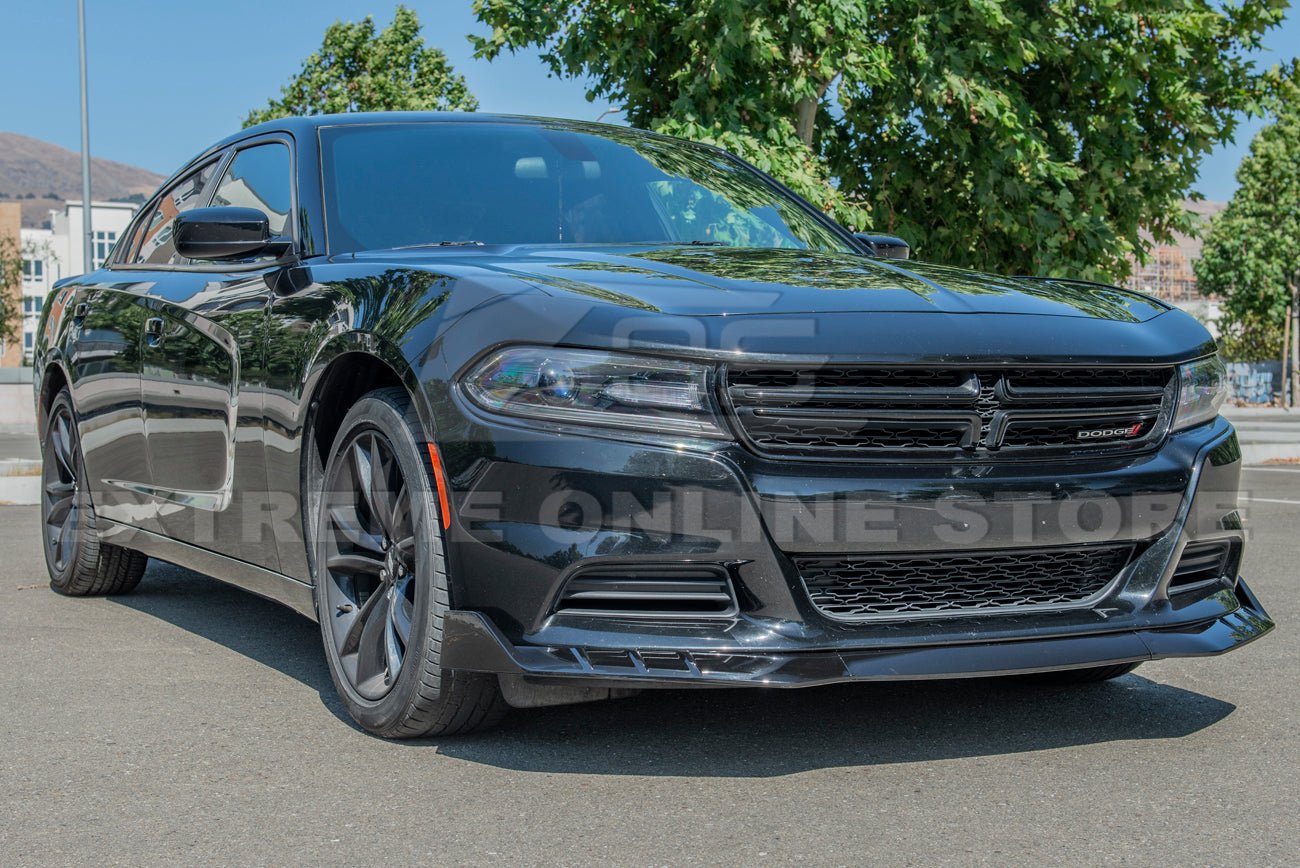 Dodge Charger LD SRT Style Gloss Black Front Lip Splitter 2015-Up