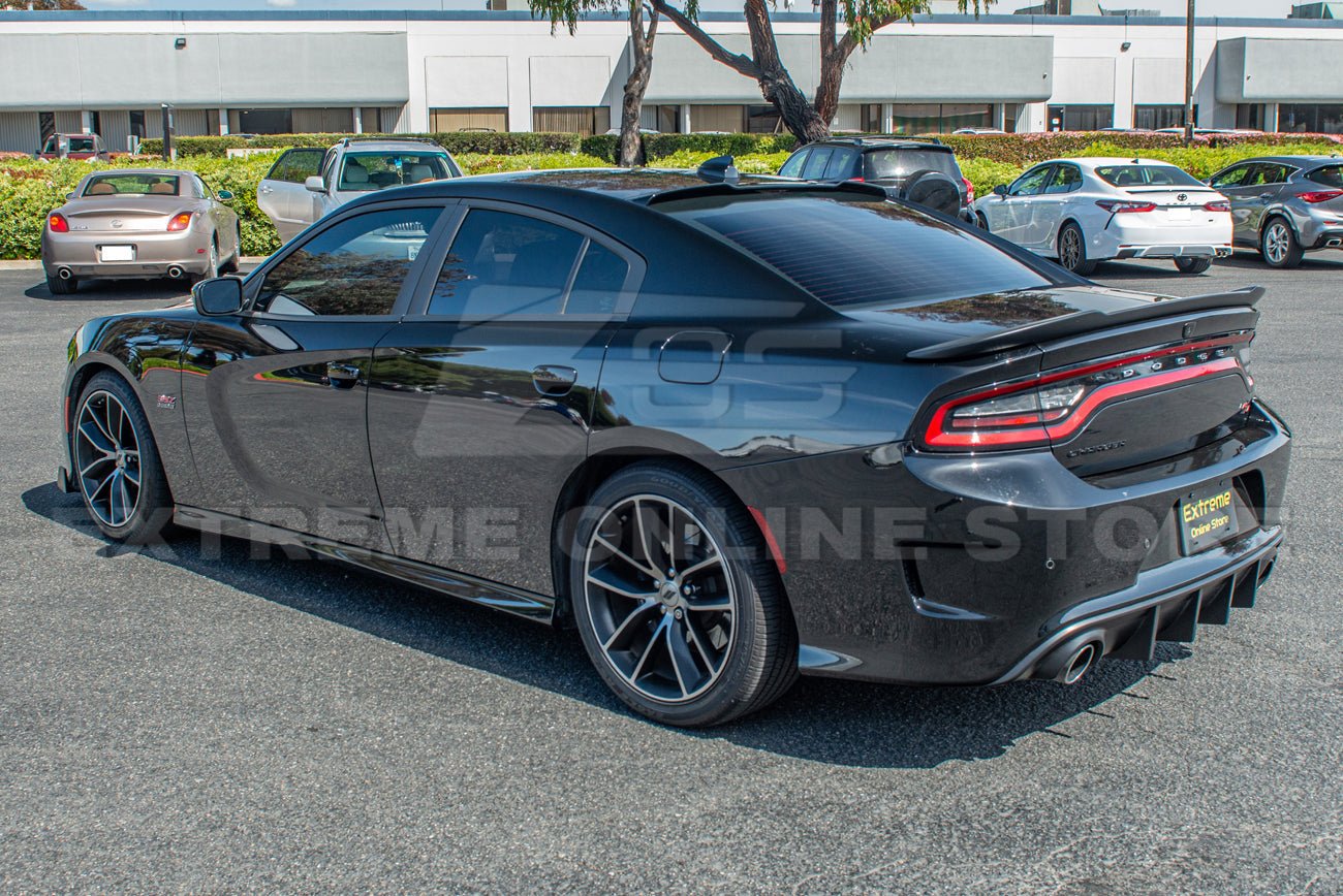 Dodge Charger SRT Track Style Gloss Black Rear Roof Spoiler 2015-Up