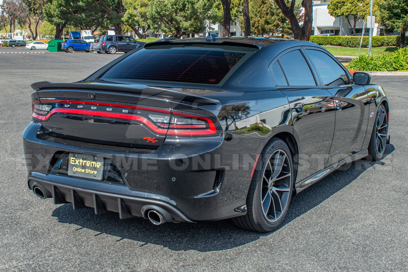 Dodge Charger SRT Track Style Gloss Black Rear Roof Spoiler 2015-Up