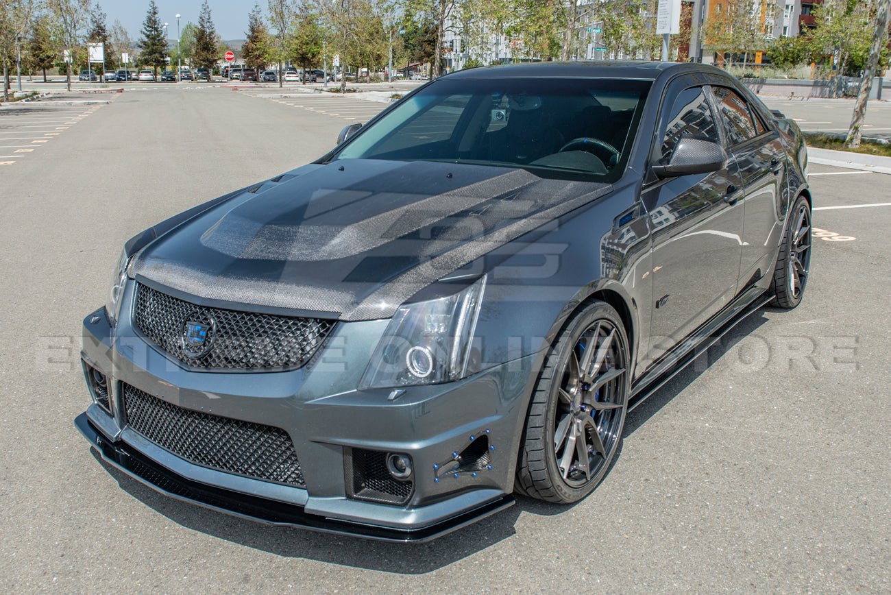 Cadillac CTS-V Sedan Wagon EOS Style Black Side Skirts 2009-2015