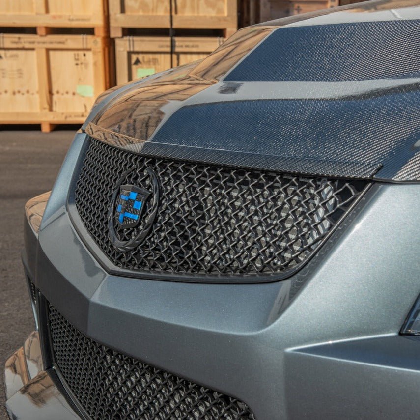 Cadillac CTS-V V2 GM Factory Style Dry Carbon Fiber Front Hood Trim 2009-2015