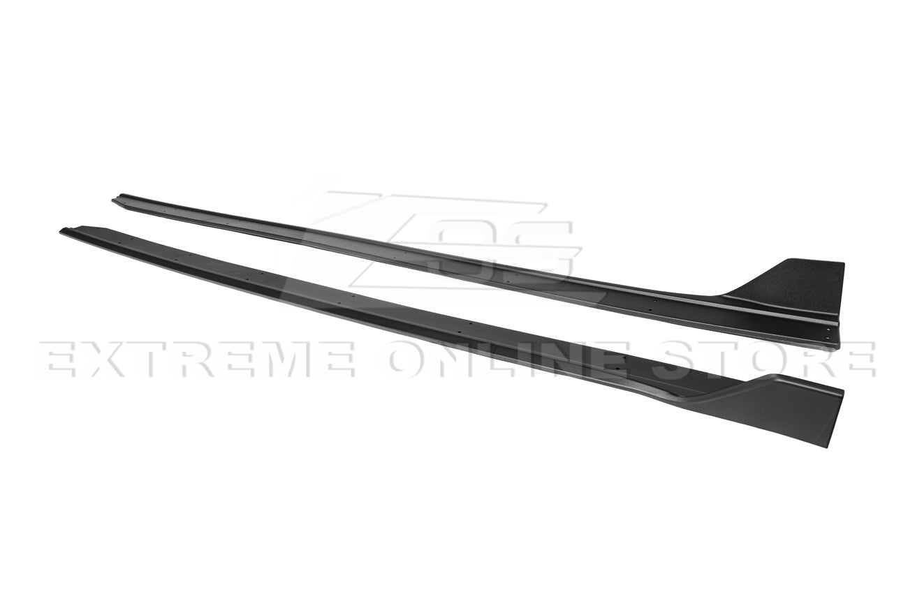 Ford Mustang S550 GT350R Style Matte Black Side Skirts 2015-2023