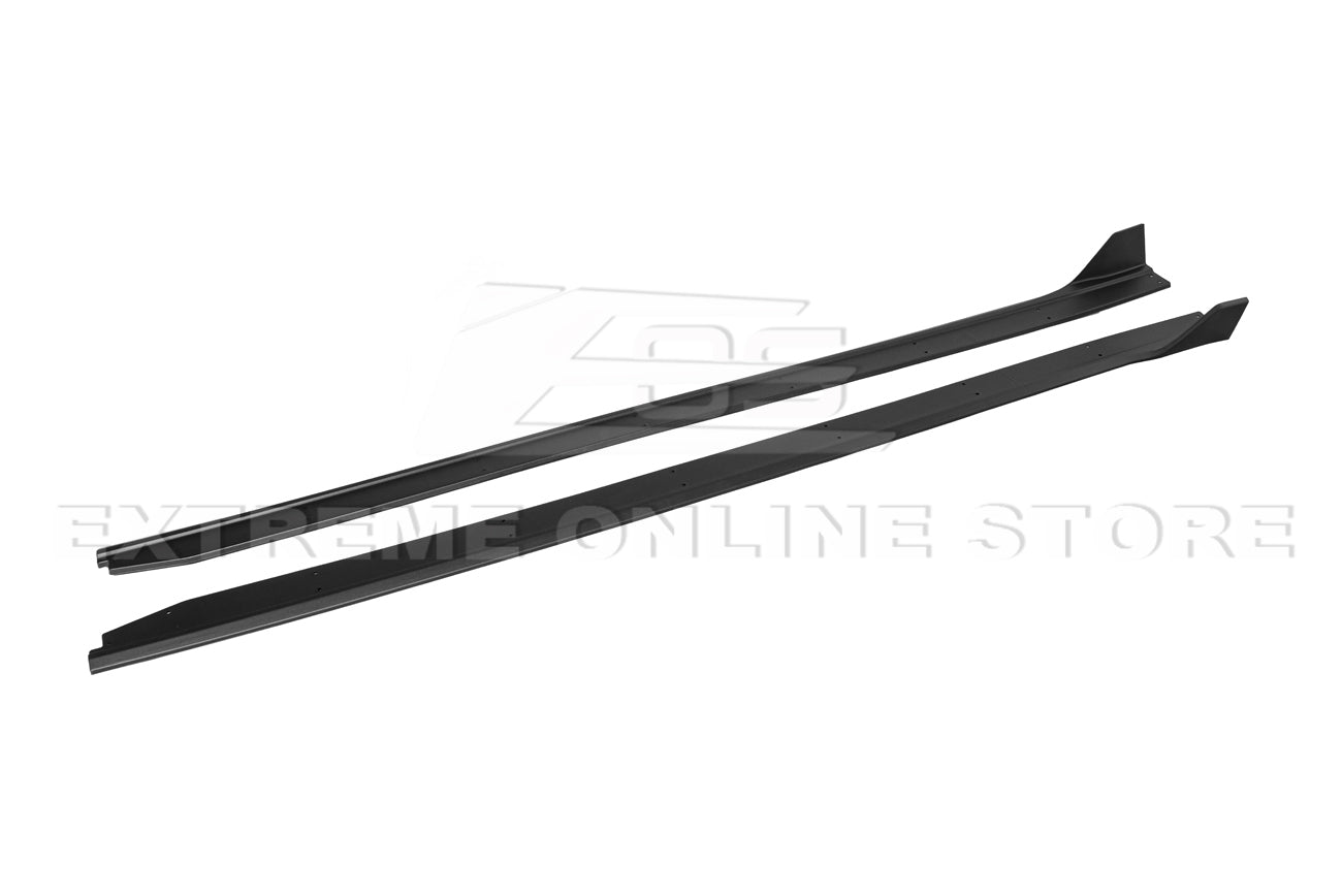 Ford Mustang S550 GT350R Style Matte Black Side Skirts 2015-2023