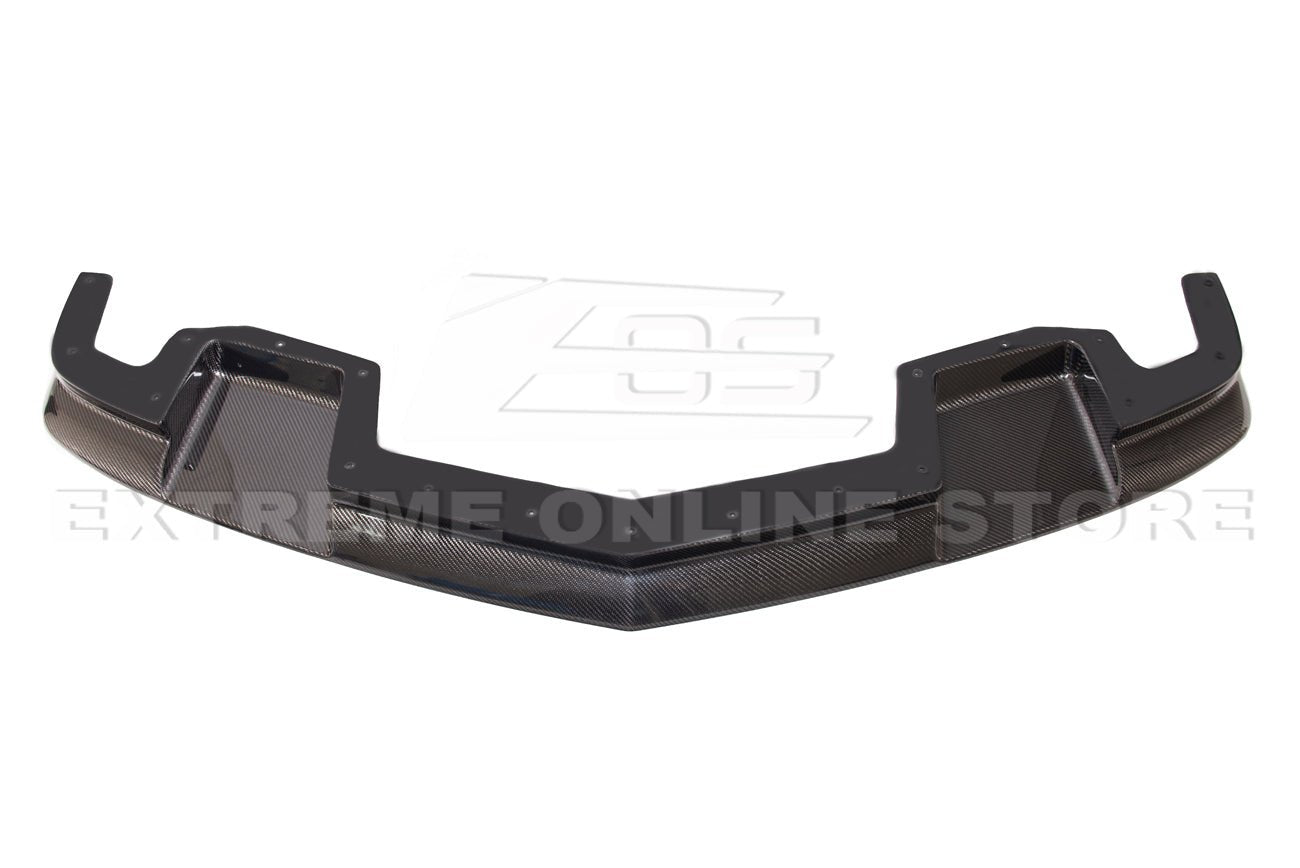 Chevrolet Camaro 5th Gen SS ZL1 Conversion Primer Black Carbon Fiber Front Lip Splitter 2010-2013