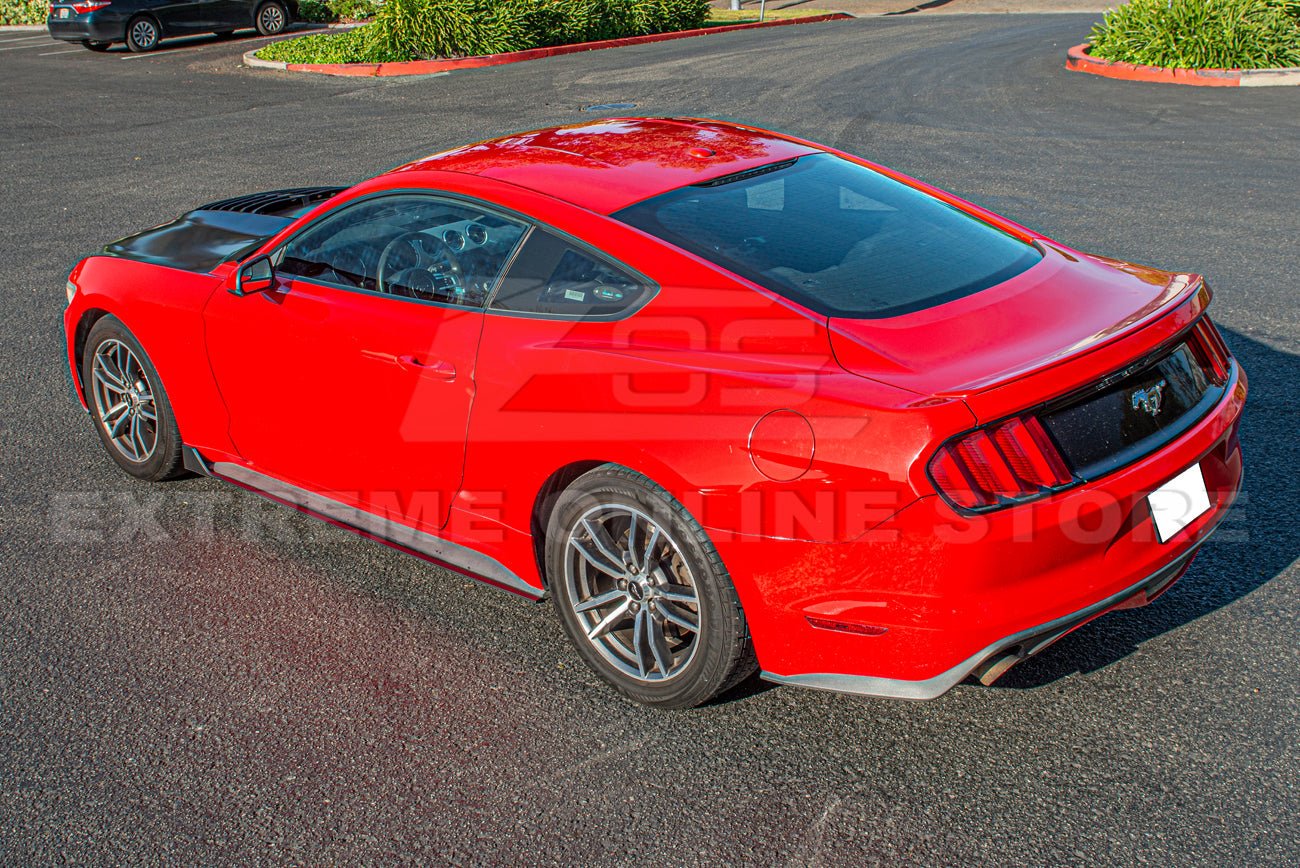 Ford Mustang S550 GT350R Style Matte Black Side Skirts 2015-2023