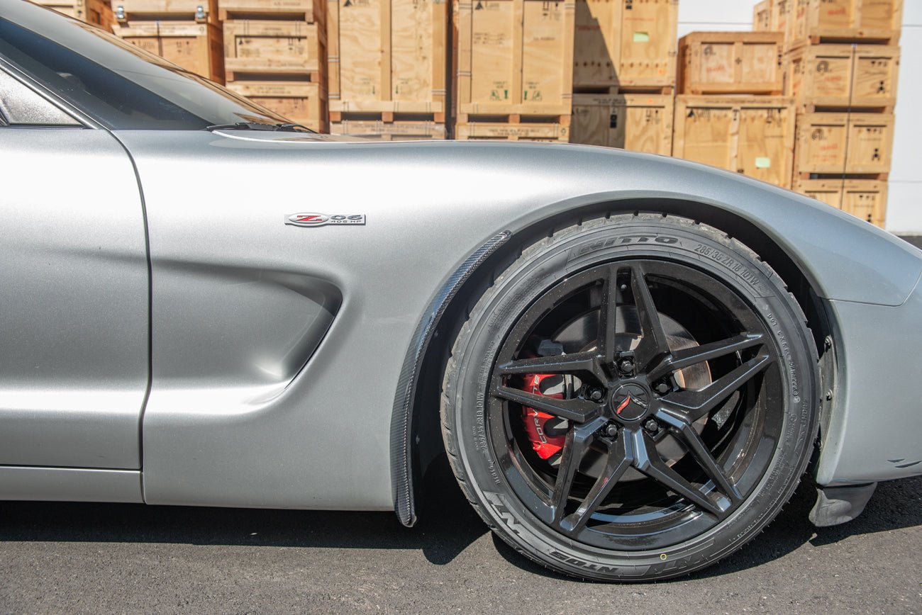 Chevrolet Corvette C5 Black Extended Splash Guards 1997-2004