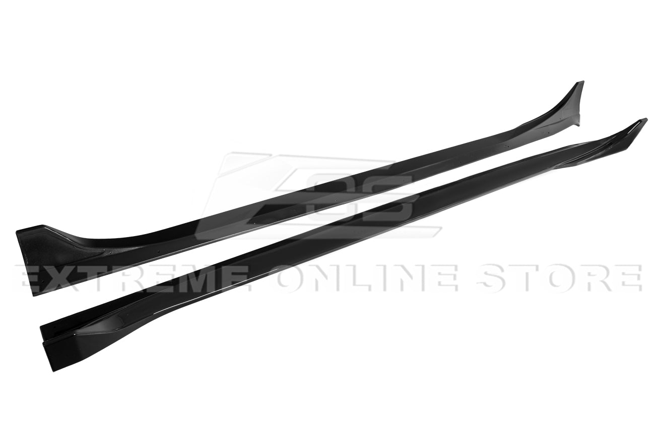 Tesla Model 3 Performance Style Gloss Black Front Splitter Side Skirts Kit 2017-2023